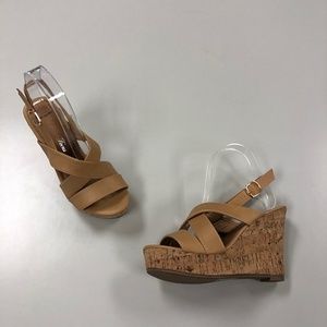 Wedge Sandals from Fashion Focus - Super-33 Naturl